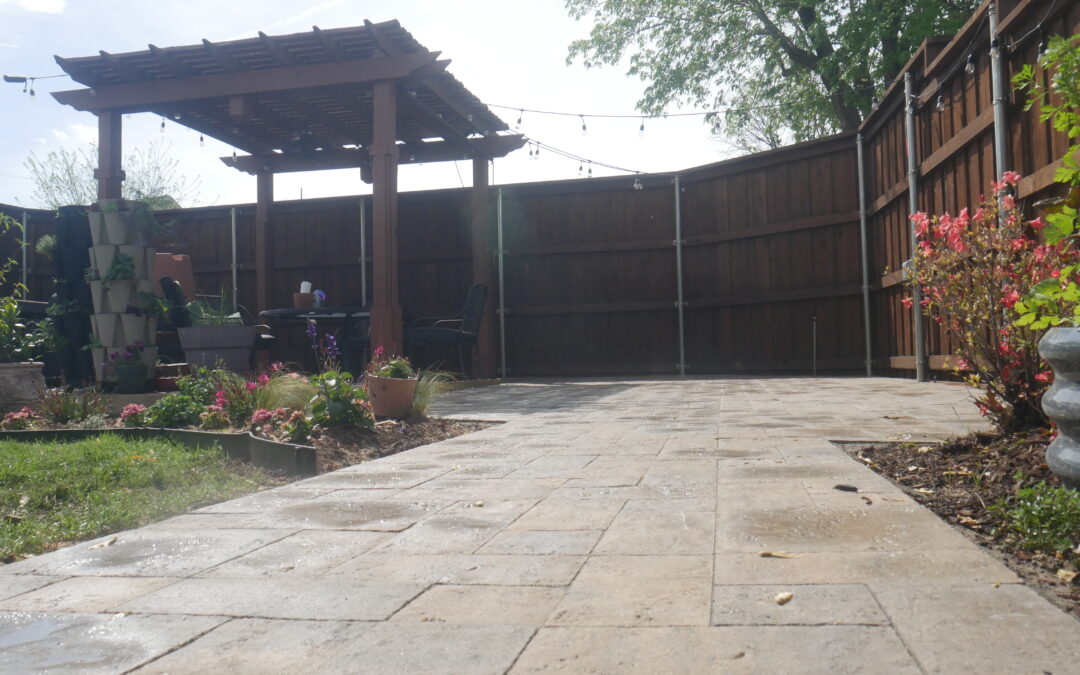 Custom Paver Patio with Pergola in Arlington, TX