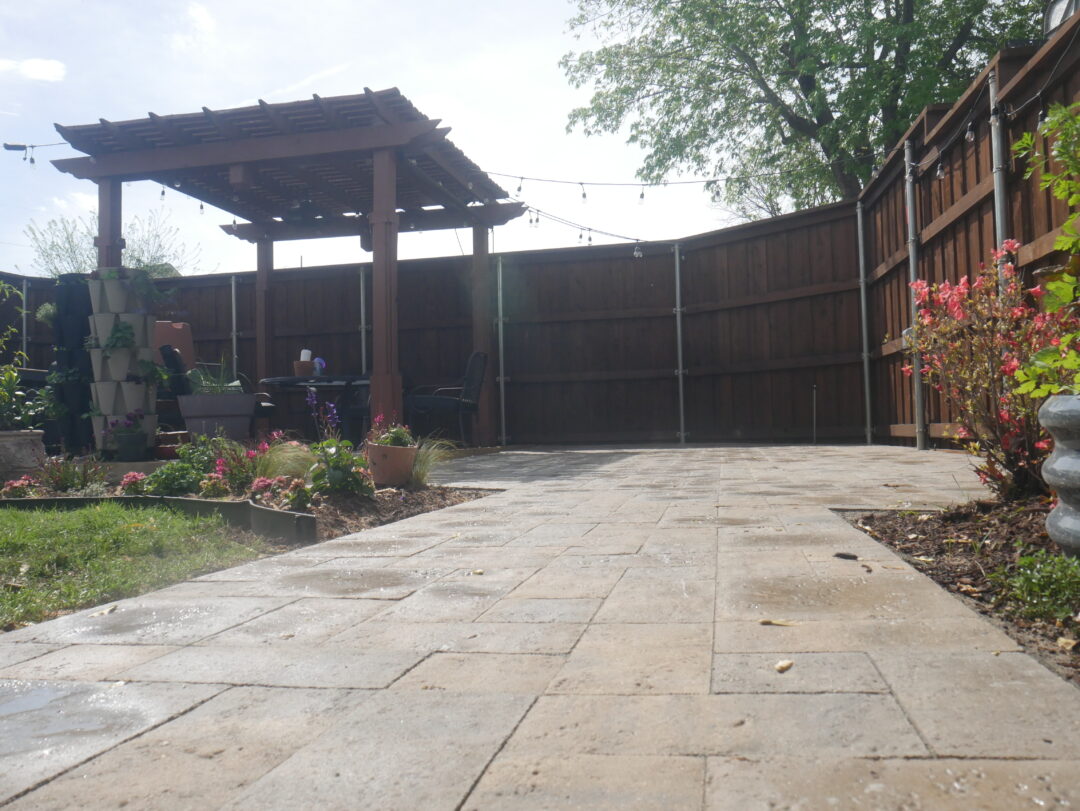 Custom Paver Patio with Pergola in Arlington, TX