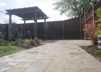Custom Paver Patio with Pergola in Arlington, TX